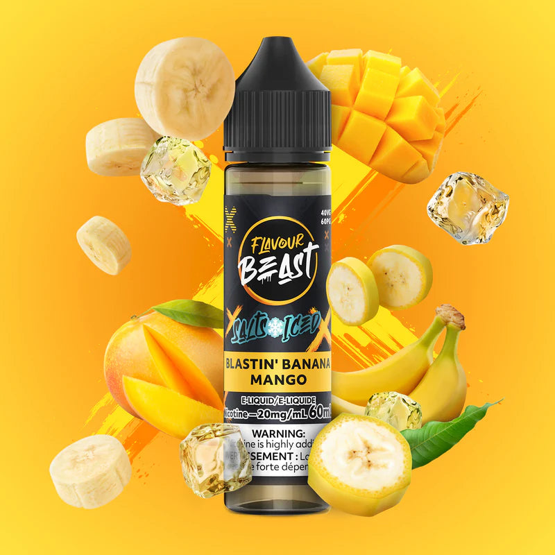 Flavour Beast E-liquid- Blastin' Banana Mango (Iced)