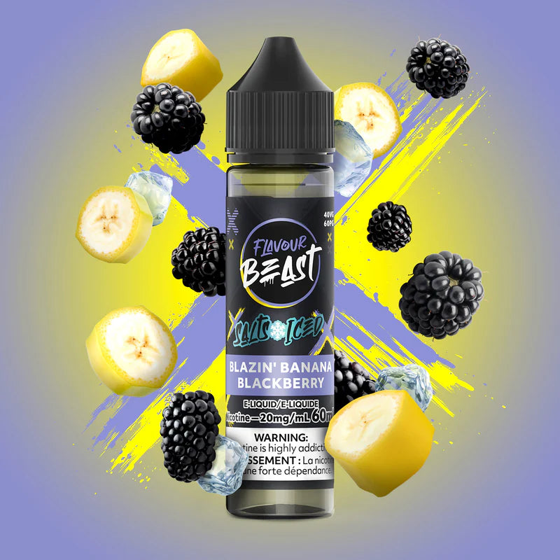 Flavour Beast E-liquid- Blazin' Banana Blackberry (Iced)