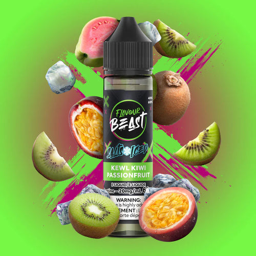 Flavour Beast E-liquid -Kewl Kiwi Passionfruit (Iced)