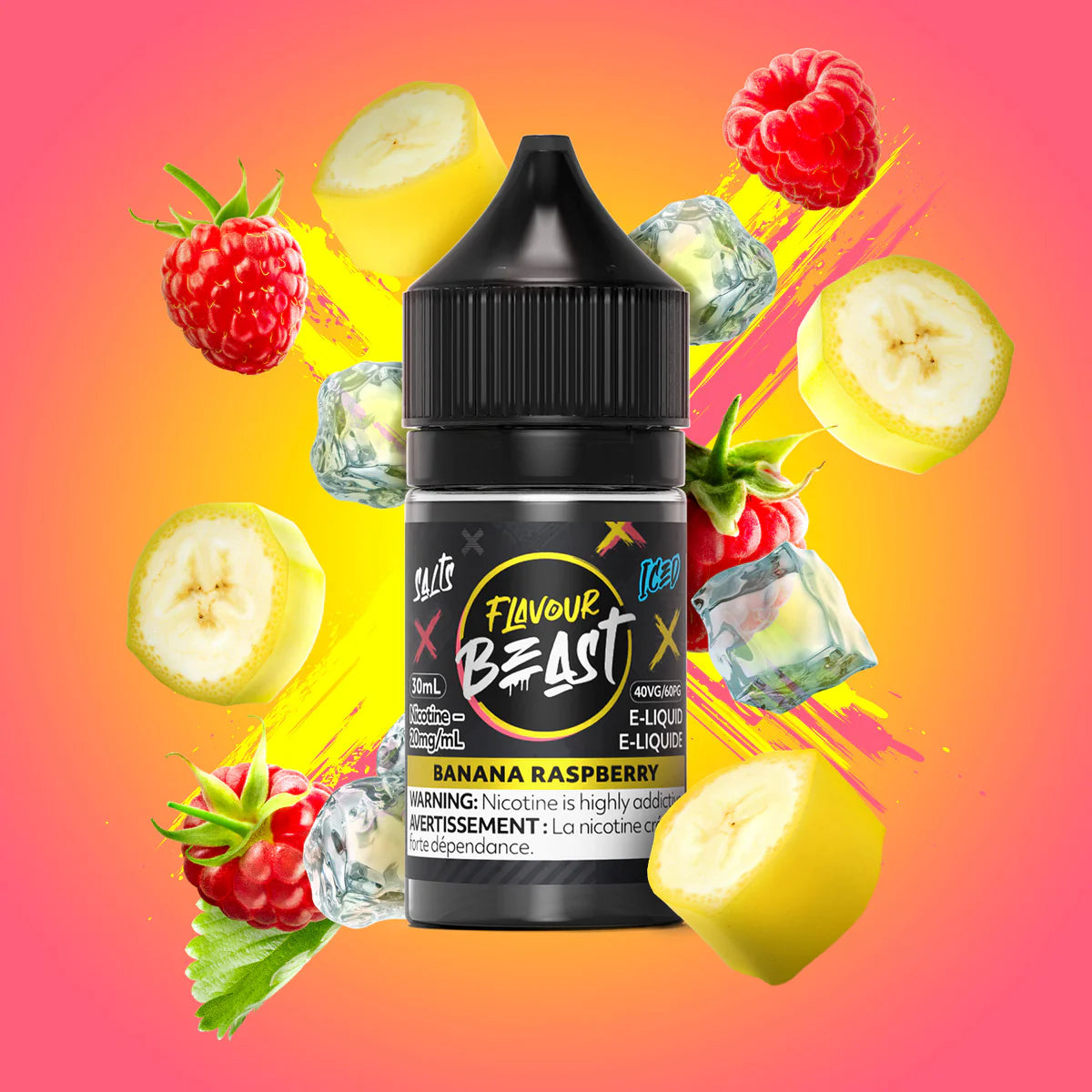 Flavour Beast E-Liquid- Banana Raspberry (Iced)