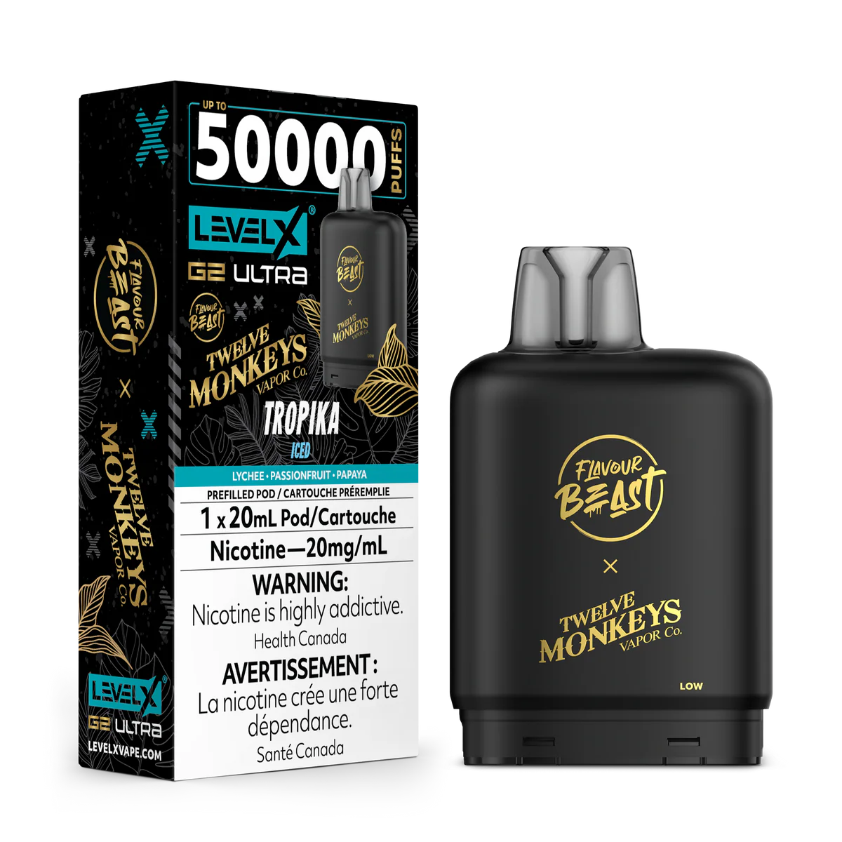 Flavour Beast x Twelve Monkeys Level X  G2 Ultra 50K Pod
